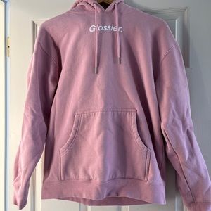 EUC Glossier Pink Hoodie